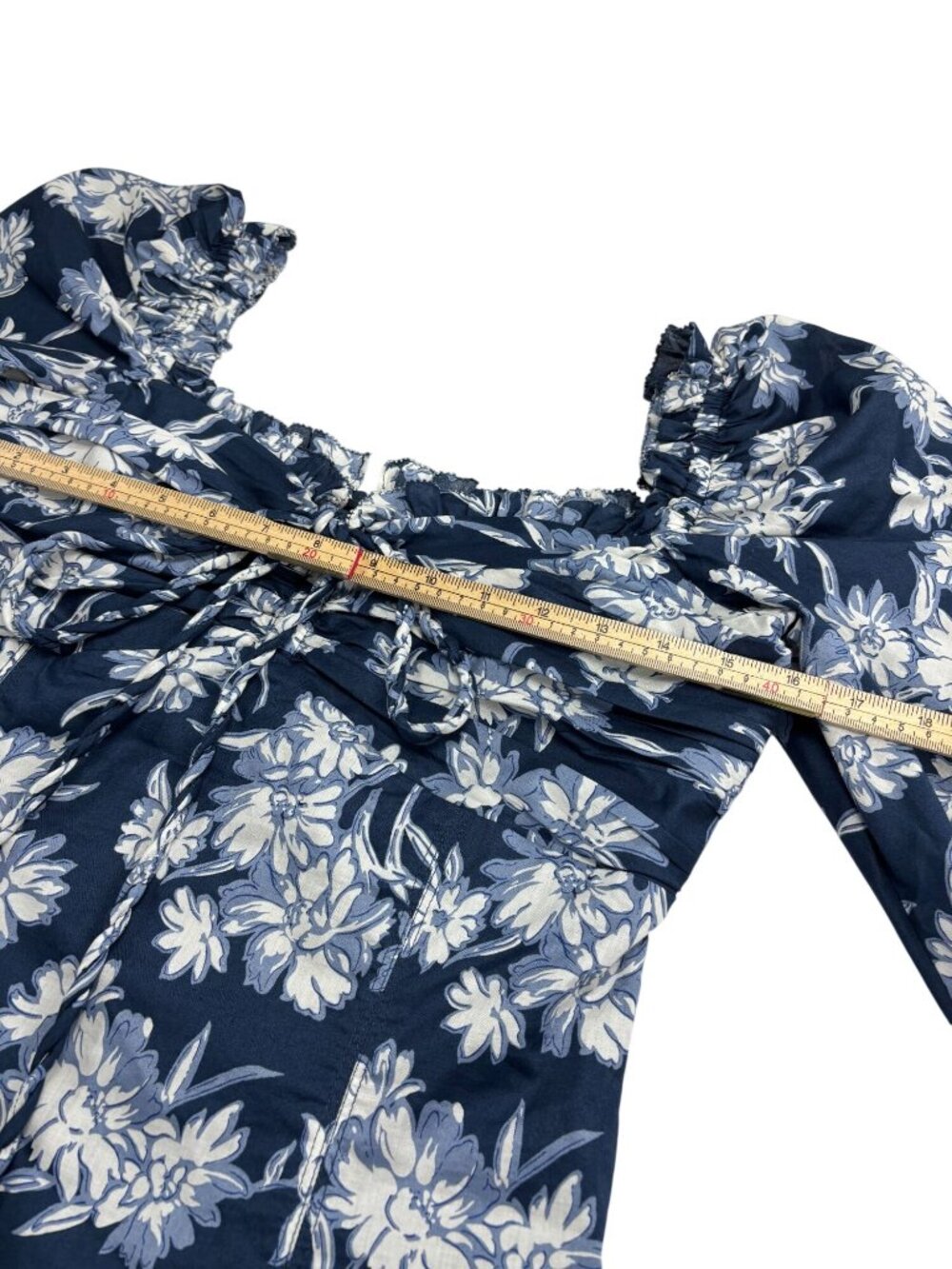 Polo by Ralph Lauren Navy White BLOOM Midi Dress size 10 originally $598 floral - Picture 15 of 15